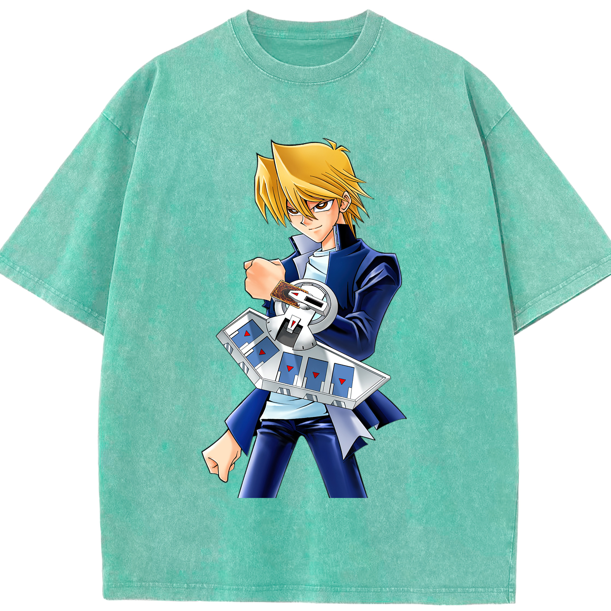 （画像用） 遊☆戯☆王 Yu-Gi-Oh! 綿100% ヴィンテージ風 半袖Tシャツ（フロントプリント）